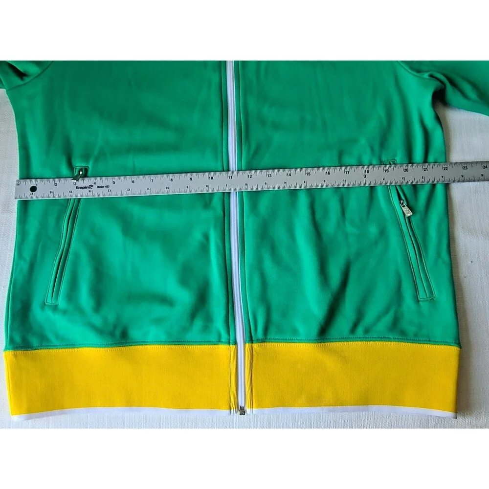 Nike Sportswear Mens Large Track Jacket Green Yellow Full Zip NWT 2009 370404